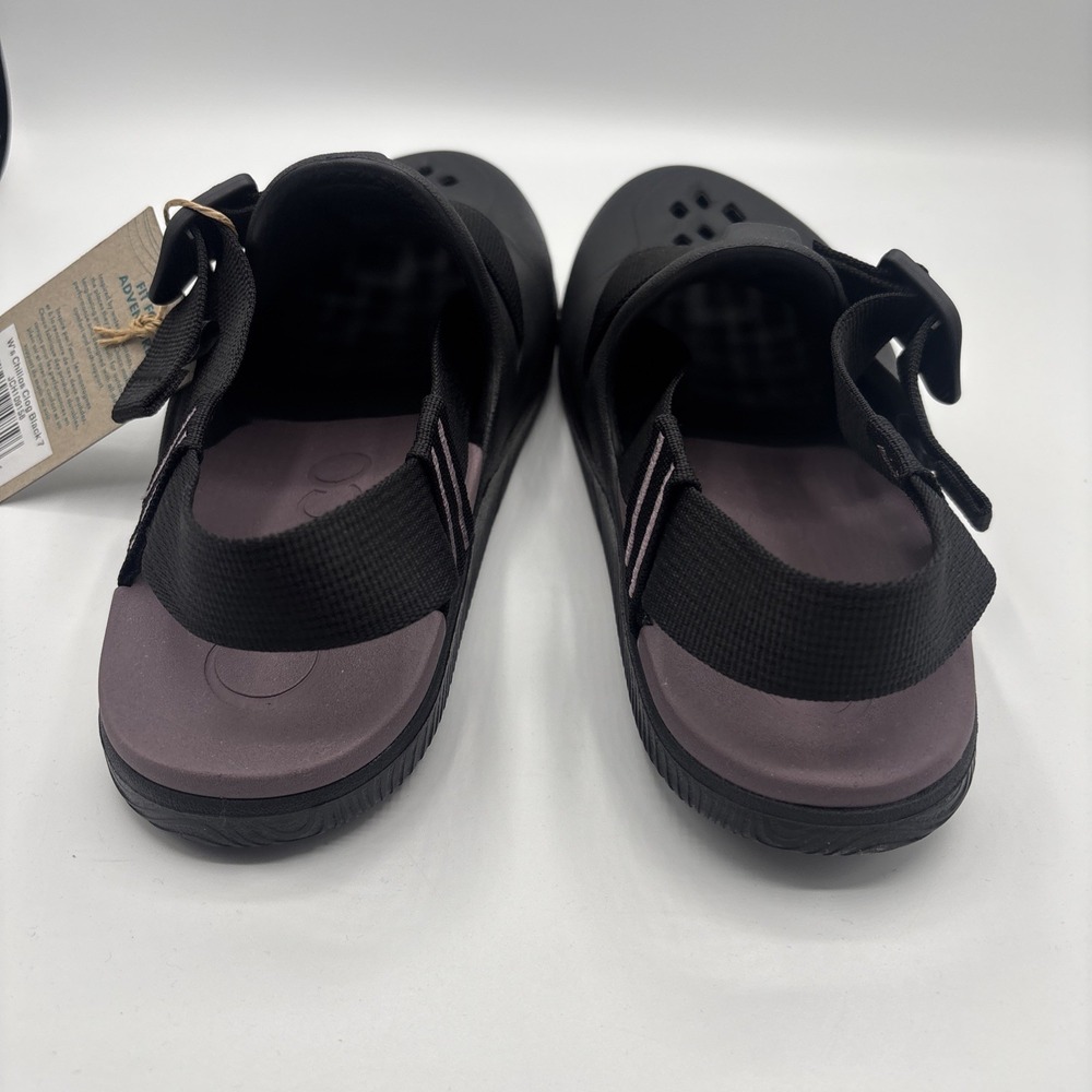 Chaco Chillos Clogs Black Women's Size 7 Slip-On Comfort Foam Sandals New - Picture 6 of 11
